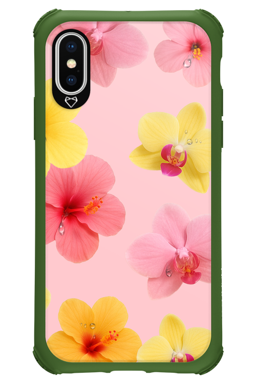 Sunset Flowers - Apple iPhone X