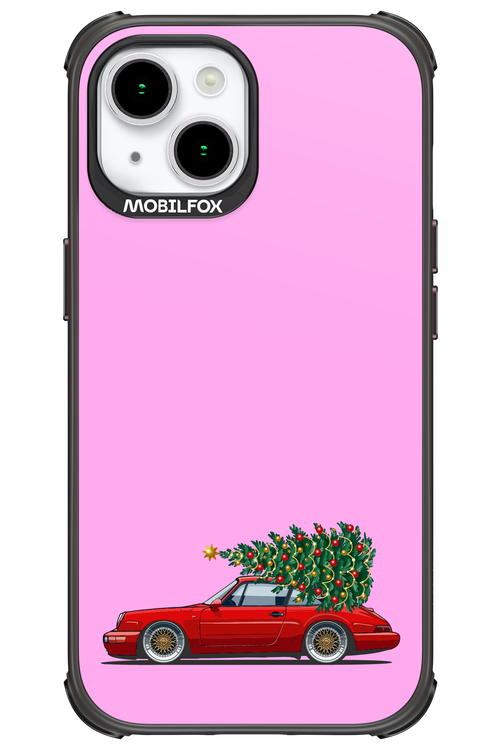 XMAS Car Pink - Apple iPhone 15