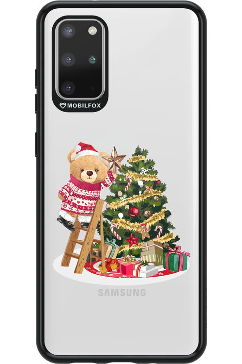 Christmas Bear (Transparent) - Samsung Galaxy S20+
