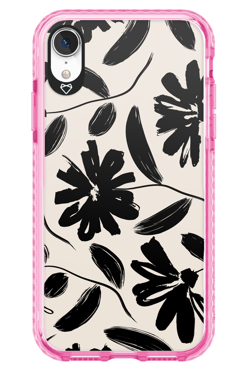 Monochrome Flowerss 2.0 - Apple iPhone XR