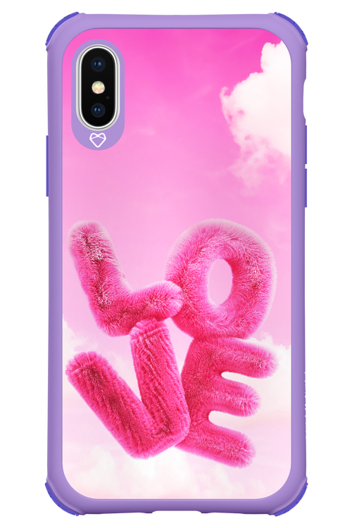 Pinky Love Clouds - Apple iPhone XS