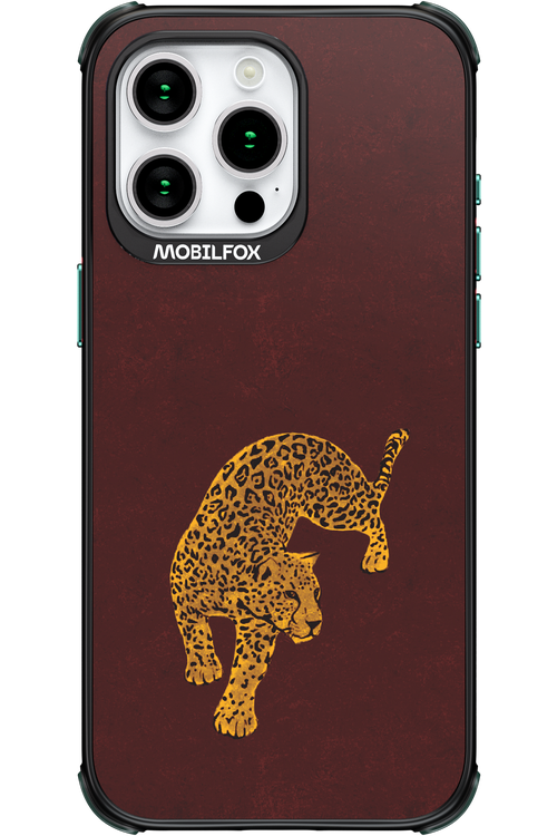 Burgundy Leopard - Apple iPhone 15 Pro Max