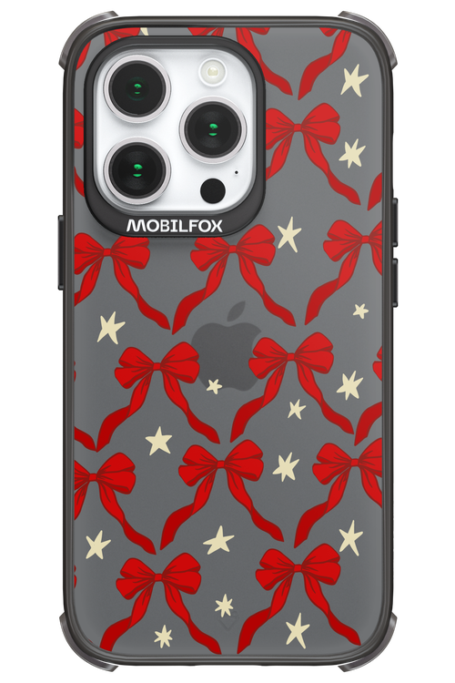 Bow & Stars (Transparent) - Apple iPhone 14 Pro