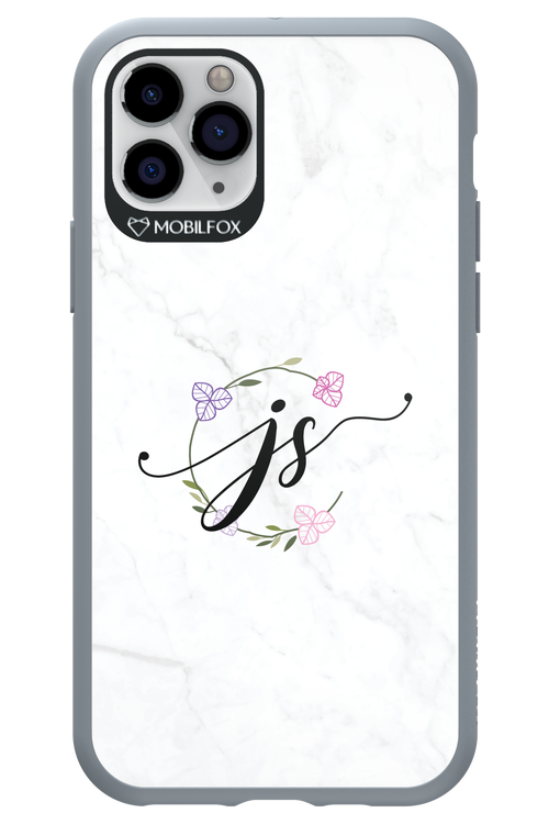 JS Monogram White - Apple iPhone 11 Pro