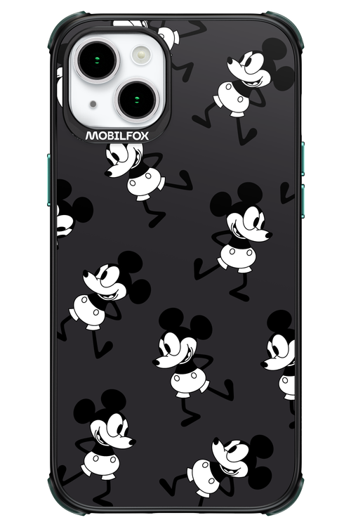 Iconic Mouse (antracite pattern) - Apple iPhone 15 Plus