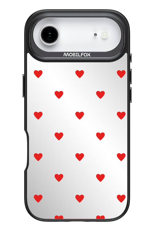 Mini Hearts Red Mirror 2.0 - Apple iPhone 17 Air