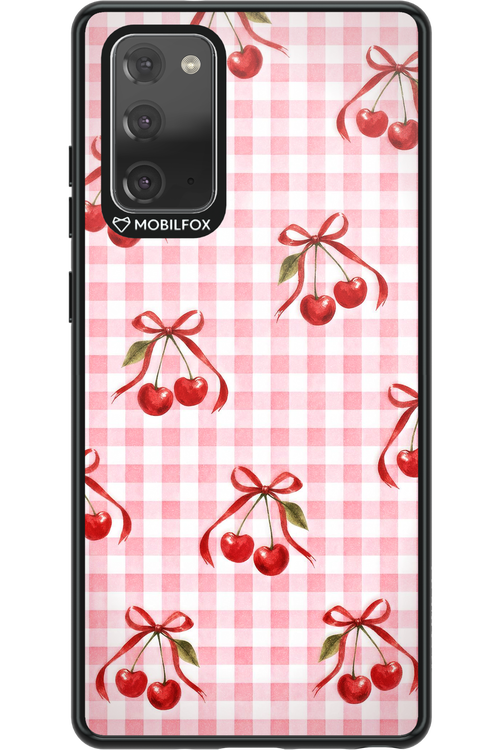 Pink Cherry Checked 2.0 - Samsung Galaxy Note 20