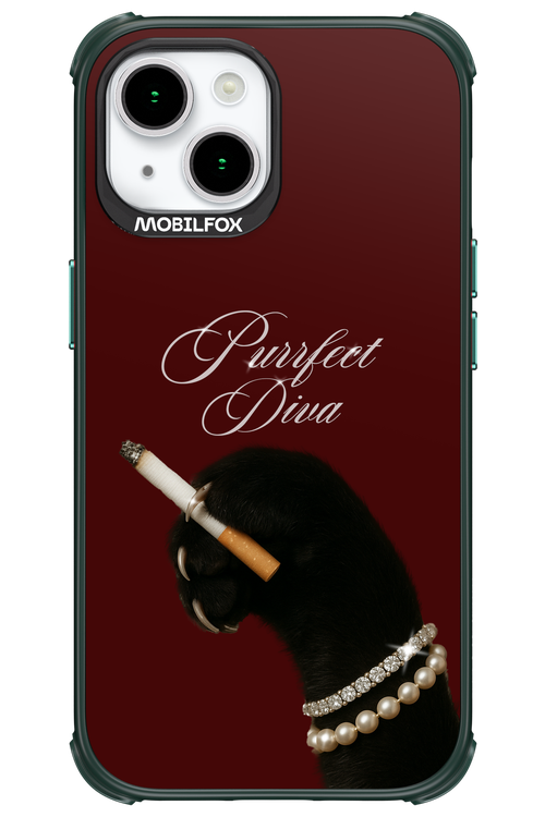 Purrfect Diva - Apple iPhone 15