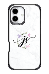 JS Monogram White - Apple iPhone 17