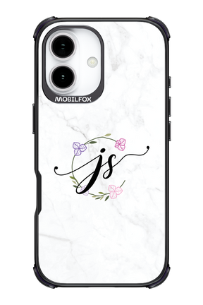 JS Monogram White - Apple iPhone 17
