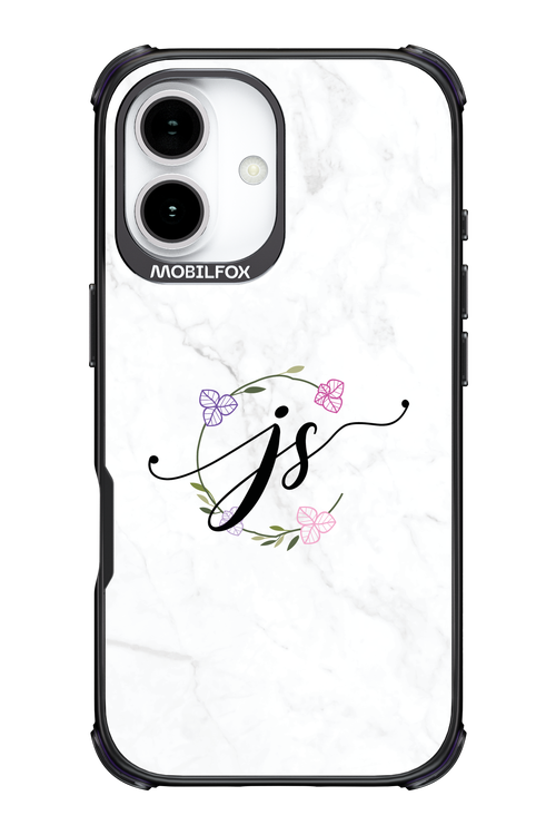 JS Monogram White - Apple iPhone 17