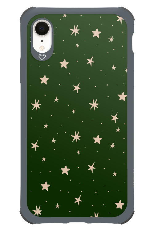 Forest Green Stars - Apple iPhone XR