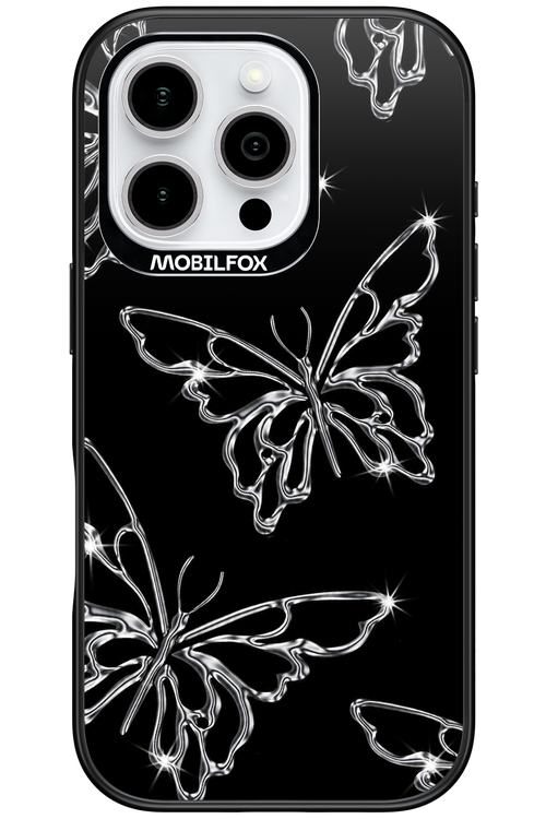 Silver Butterfly 2.0 - Apple iPhone 16 Pro