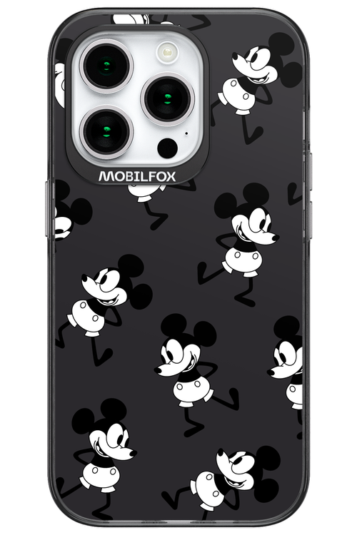 Iconic Mouse (antracite pattern) - Apple iPhone 15 Pro