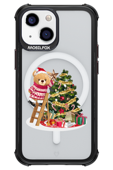 Christmas Bear (Transparent) - Apple iPhone 13 Mini