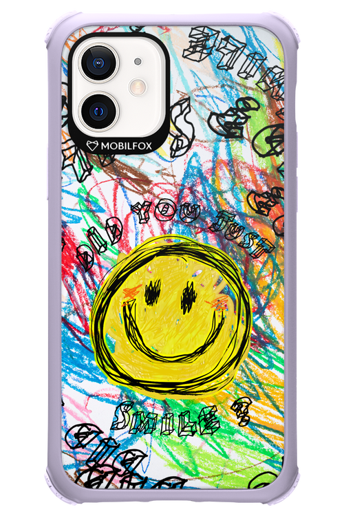 Crayon Smiley Colorful - Apple iPhone 12