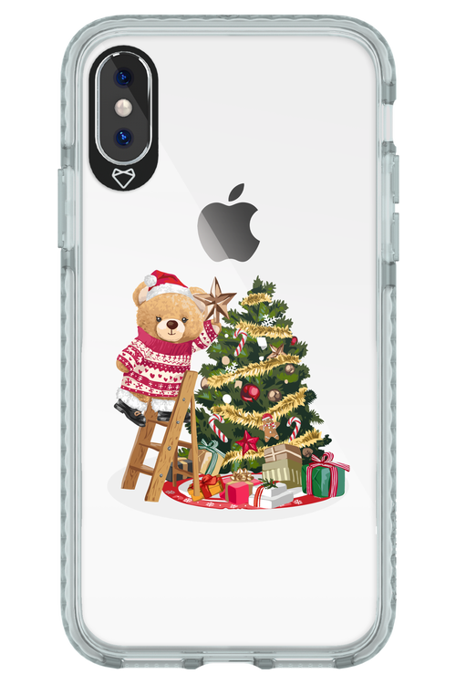 Christmas Bear (Transparent) - Apple iPhone X