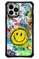 Crayon Smiley Colorful - Apple iPhone 12 Pro