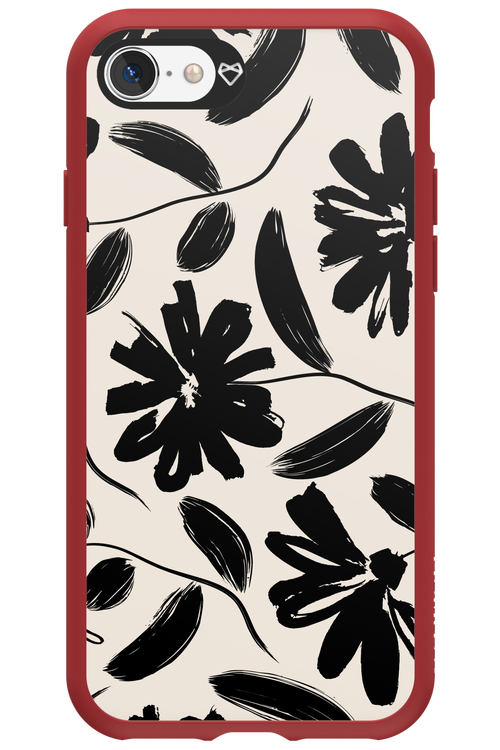Monochrome Flowerss 2.0 - Apple iPhone SE 2020