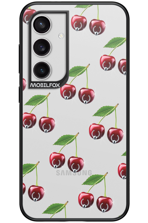 Spicy Cherries Transparent - Samsung Galaxy S24