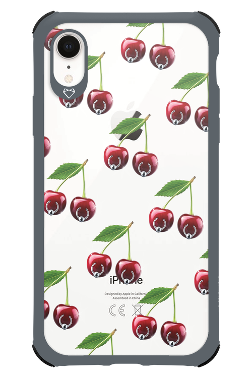 Spicy Cherries Transparent - Apple iPhone XR