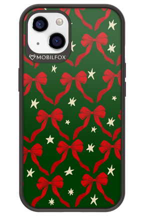 Bow & Stars (Green) - Apple iPhone 13