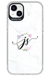 JS Monogram White - Apple iPhone 14 Plus