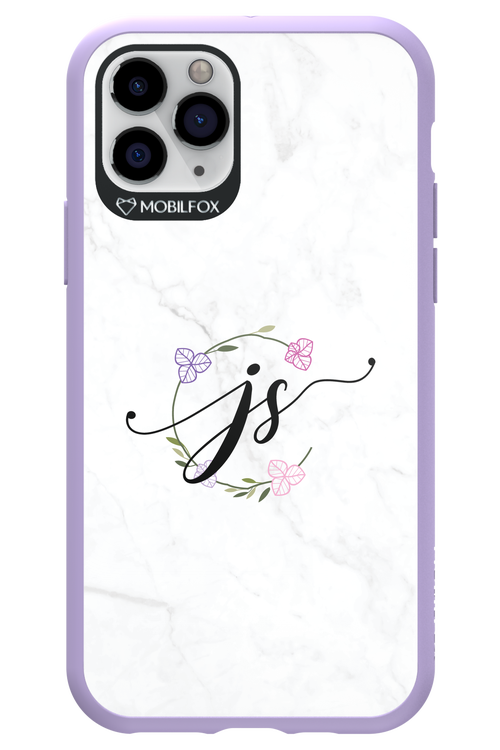 JS Monogram White - Apple iPhone 11 Pro