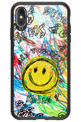 Crayon Smiley Colorful - Apple iPhone XS Max