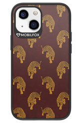 Burgundy Leopard Pattern - Apple iPhone 13 Mini