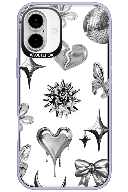 Silver Zone Transparent - Apple iPhone 16 Plus