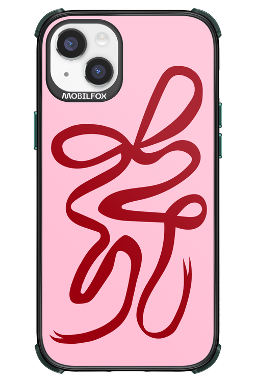 Burgundy Bow - Apple iPhone 14 Plus