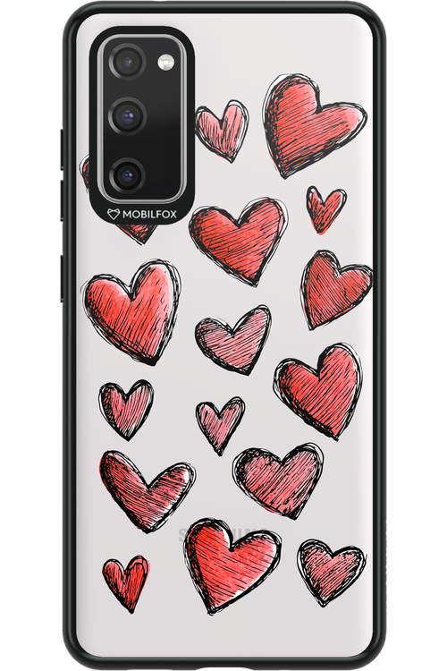 Red Love Transparent 2.0 - Samsung Galaxy S20 FE