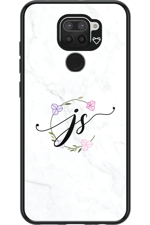 JS Monogram White - Xiaomi Redmi Note 9