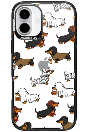 Scary Dachshund (Transparent) - Apple iPhone 16 Plus