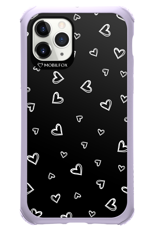 Monochrome Hearts 2.0 - Apple iPhone 11 Pro