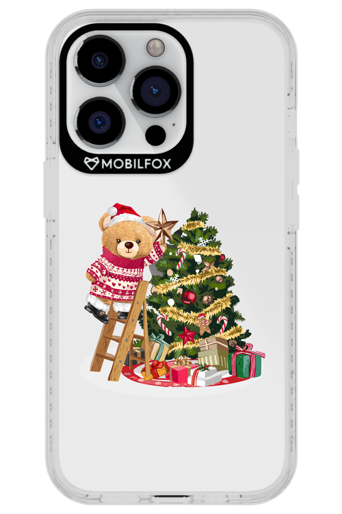 Christmas Bear (Transparent) - Apple iPhone 13 Pro