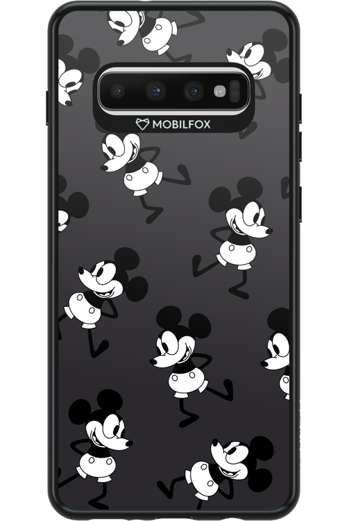 Iconic Mouse (antracite pattern) - Samsung Galaxy S10+
