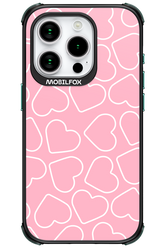 Line Heart Pink - Apple iPhone 15 Pro