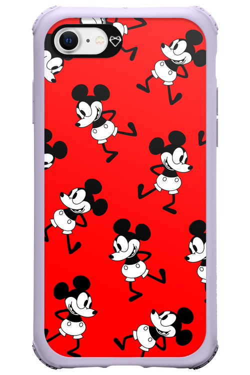 Iconic Mouse (red pattern) - Apple iPhone SE 2020