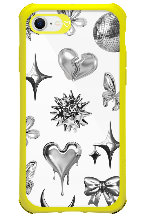 Silver Zone Transparent - Apple iPhone 8