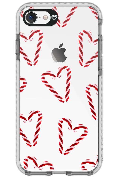 Candy Cane Hearts - Apple iPhone 8
