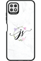 JS Monogram White - Samsung Galaxy A22 5G