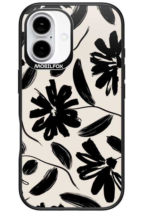 Monochrome Flowerss 2.0 - Apple iPhone 16
