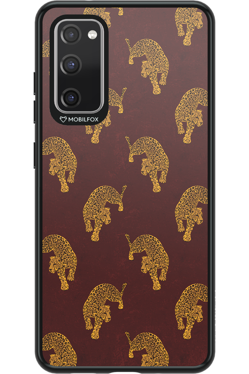 Burgundy Leopard Pattern - Samsung Galaxy S20 FE