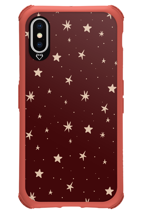 Burgundy Stars - Apple iPhone XS