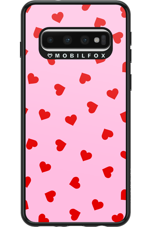 Sprinkle Heart Pink - Samsung Galaxy S10