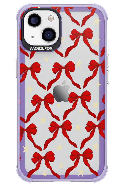 Bow & Stars (Transparent) - Apple iPhone 13