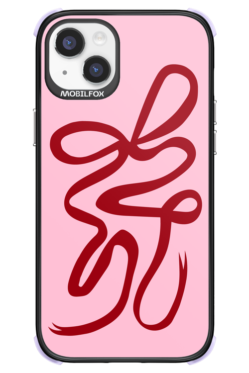 Burgundy Bow - Apple iPhone 14 Plus