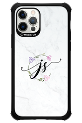 JS Monogram White - Apple iPhone 12 Pro